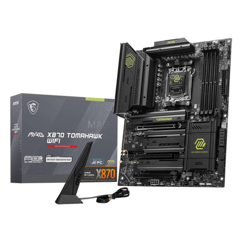 MSI MAG X870 TOMAHAWK WIFI DDR5 AMD Ryzen ATX Gaming Motherboard - اللوحة الأم